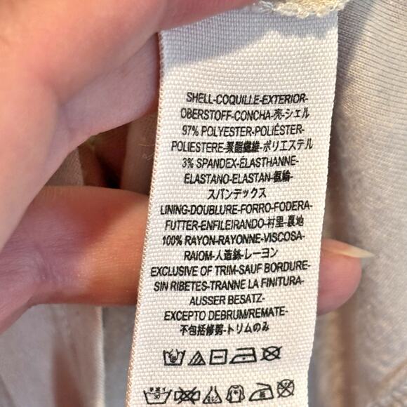 Free People Bringing Sexy Back Champagne Textured Beaded Mini Dress - size Small - Picture 7 of 8